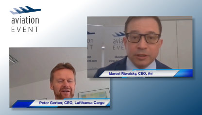 AVIATIONTV VIRTUALLY WITH CEO OF LUFTHANSA CARGO, PETER GERBER.